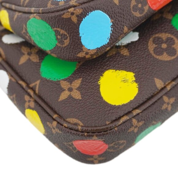 Louis Vuitton  LV×YK Multi Pochette Accessories Monogram Dot Canvas Shoulder Bag - Picture 9 of 16